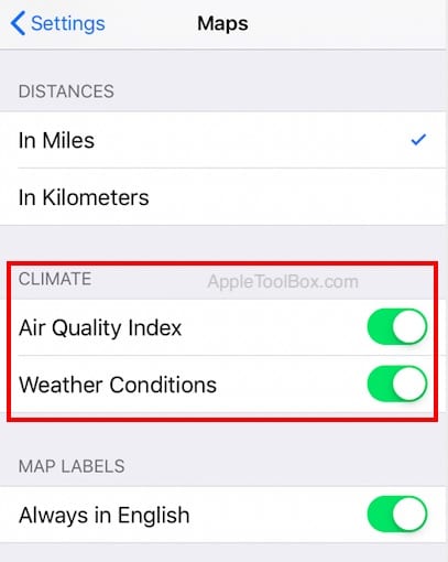 Cómo comprobar la calidad del aire en tu iPhone en la aplicación Mapas y tiempo